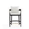 Manhattan Comfort Ritz Counter Stool in Ivory and Dark Walnut CS006-IV - alternate 4